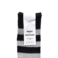 画像をギャラリービューアに読み込む, decka × MINEDENIM Border Rib SOX