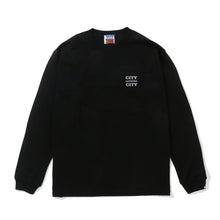 画像をギャラリービューアに読み込む, EMBROIDERED LOCO COTTON L/S T-SHIRT. CITY COUNTRY CITY