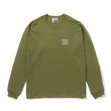 画像をギャラリービューアに読み込む, EMBROIDERED LOCO COTTON L/S T-SHIRT. CITY COUNTRY CITY