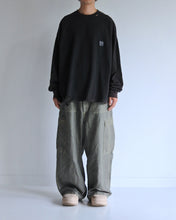 画像をギャラリービューアに読み込む, EMBROIDERY DAMAGED L/S T-S