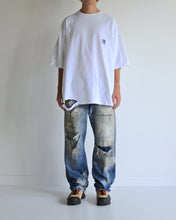 画像をギャラリービューアに読み込む, EMBROIDERY DAMAGED S/S T-S