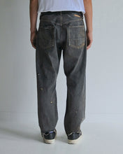 画像をギャラリービューアに読み込む, REGULAR TAPERED REMAKED 5P BLACK DENIM PANTS
