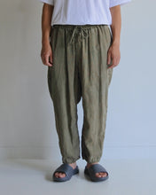 画像をギャラリービューアに読み込む, PIGMENT DYED LINEN TAPERED EASY PANTS