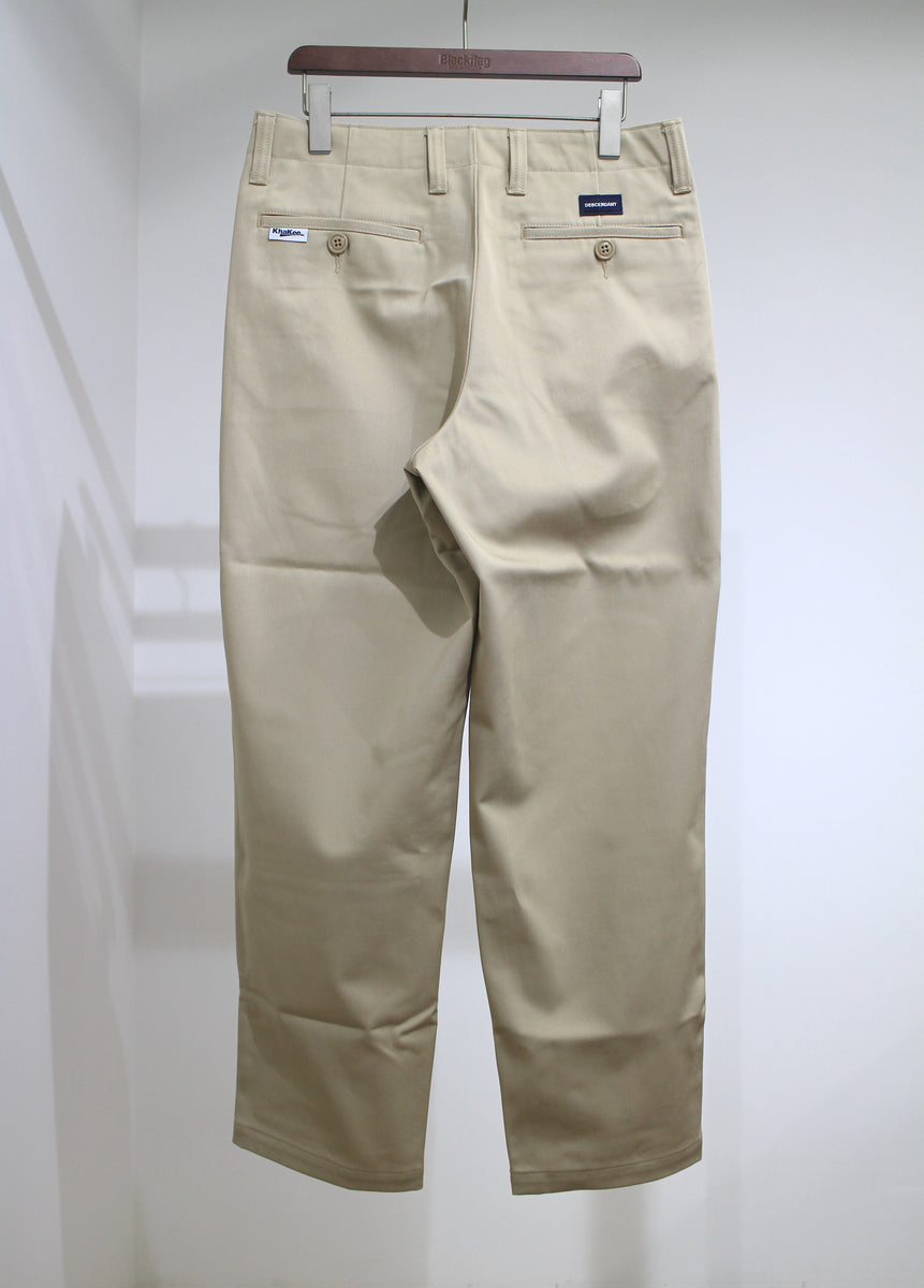 DC-6　Organic Cotton Twill Trousers DC-6 ORGANIC COTTON TWILL TROUSERS – DESCENDANT