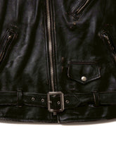画像をギャラリービューアに読み込む, Leather Double Riders Jacket