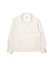 画像をギャラリービューアに読み込む, OPEN COLLAR SHIRT -RAYON GABARDINE-