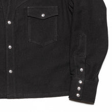 画像をギャラリービューアに読み込む, WESTERN CUTTING SHORT SHIRT -ADDED TWISTS TWILL COTTON-