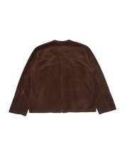 画像をギャラリービューアに読み込む, COW BOY COLLARLESS JACKET -CALF SUEDE-