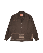 画像をギャラリービューアに読み込む, WESTERN PAJAMA SHIRT -PANEL BORDER COTTON-