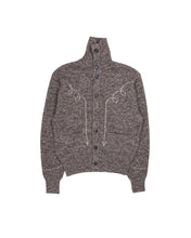 画像をギャラリービューアに読み込む, 5G COW BOY TURTLENECK CARDIGAN KNIT -SHETLAND WOOL LINEN