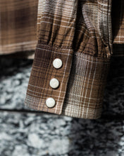 画像をギャラリービューアに読み込む, OPEN COLLAR SHIRT -CHECK OPEN END YARN COTTON-