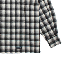 画像をギャラリービューアに読み込む, WOOL OMBRE CHECK OPEN COLLAR SHIRT L/S ( TYPE-1 )