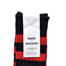 画像をギャラリービューアに読み込む, decka × MINEDENIM Border Rib SOX