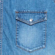 画像をギャラリービューアに読み込む, WESTERN SHORT SHIRT-USED WASHED DENIM-