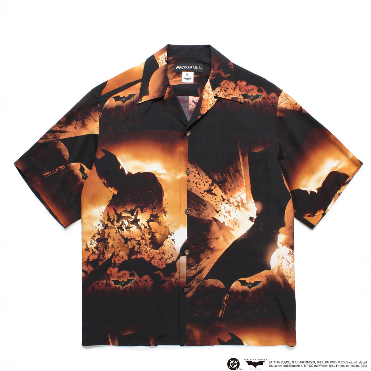 トップス THE DARK KNIGHT TRILOGY HAWAIIAN SHIRT THE DARK KNIGHT TRILOGY / HAWAIIAN SHIRT (TYPE-5)【BLUE】｜WACKO