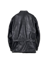 画像をギャラリービューアに読み込む, HORSE LEATHER COAT VINTAGE W