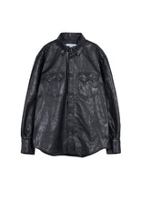画像をギャラリービューアに読み込む, HORSE LEATHER SHIRT VINTAGE W