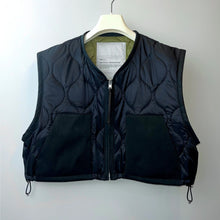 画像をギャラリービューアに読み込む, Quilting Short Vest(Reversible)
