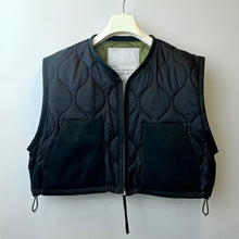 画像をギャラリービューアに読み込む, Quilting Short Vest(Reversible)