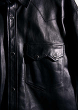画像をギャラリービューアに読み込む, HORSE LEATHER SHIRT VINTAGE W