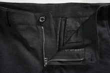 画像をギャラリービューアに読み込む, RIB TAPERD SLACKS-GRAY/BLACK-