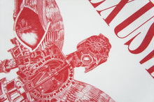 画像をギャラリービューアに読み込む, INUTERO TEE - WHITE x RED -