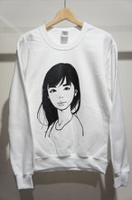 画像をギャラリービューアに読み込む, tr.4 suspension ”kyne” CREW NECK SWEAT WHT