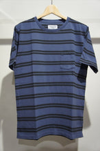 画像をギャラリービューアに読み込む, STRIPED CREW NECK T-SHIRT (TYPE-2) -NAVYxCHARCOAL-