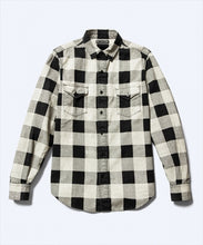 画像をギャラリービューアに読み込む, Black Denim Bufflo Check Shirts