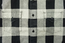 画像をギャラリービューアに読み込む, Black Denim Bufflo Check Shirts