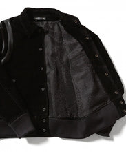 画像をギャラリービューアに読み込む, Velvet Denim Varsity JKT