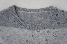 画像をギャラリービューアに読み込む, BORDER KNIT - GRAY x LIGHT GRAY