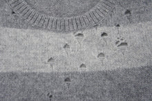 画像をギャラリービューアに読み込む, BORDER KNIT - GRAY x LIGHT GRAY