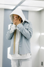 画像をギャラリービューアに読み込む, Leather Overshirt JKT