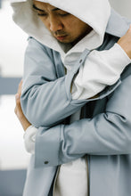 画像をギャラリービューアに読み込む, Leather Overshirt JKT