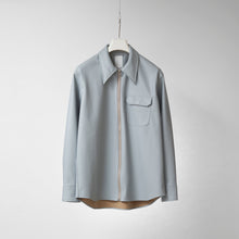 画像をギャラリービューアに読み込む, Leather Overshirt JKT