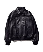 画像をギャラリービューアに読み込む, Smooth Leather Studs Zipup