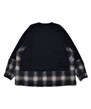 画像をギャラリービューアに読み込む, OLD PARK x MINEDENIM Denim Shirt Crew Neck Sweat SH