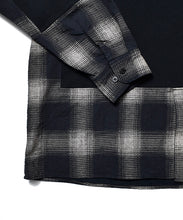 画像をギャラリービューアに読み込む, OLD PARK x MINEDENIM Denim Shirt Crew Neck Sweat SH