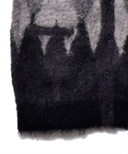 画像をギャラリービューアに読み込む, Kid Mohair Argyle Washed Knit Long Cardigan