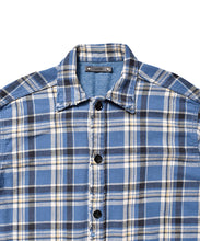 画像をギャラリービューアに読み込む, Denim Hide Check Flannel Work Shirt JKT