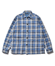 画像をギャラリービューアに読み込む, Denim Hide Check Flannel Work Shirt JKT