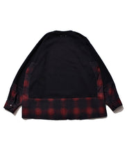 画像をギャラリービューアに読み込む, OLD PARK x MINEDENIM Denim Shirt Crew Neck Sweat SH