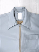 画像をギャラリービューアに読み込む, Leather Overshirt JKT