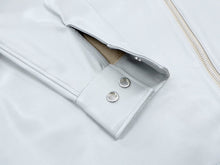 画像をギャラリービューアに読み込む, Leather Overshirt JKT