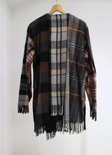 画像をギャラリービューアに読み込む, OLD PARK x MINEDENIM Check Muffler Cardigan