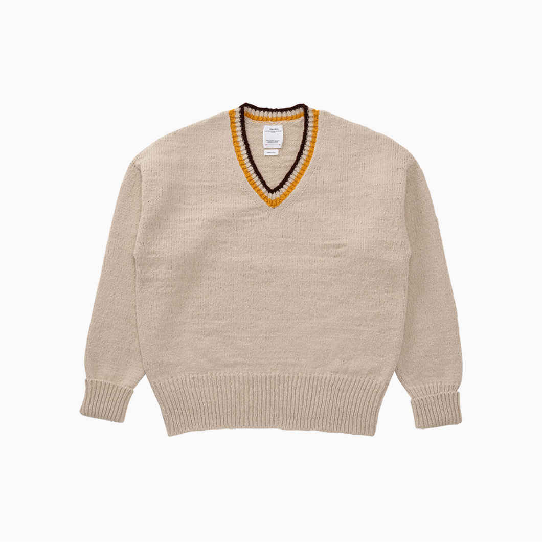 COLLEGE V-NECK KNIT