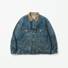 画像をギャラリービューアに読み込む, MADNESS TYPE-III SEA ISLAND DENIM JACKET (CORDUROY COLLAR)
