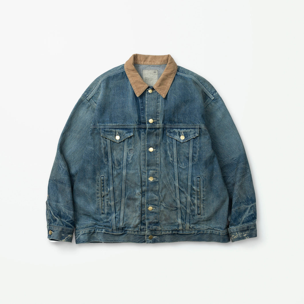 MADNESS TYPE-III SEA ISLAND DENIM JACKET (CORDUROY COLLAR)
