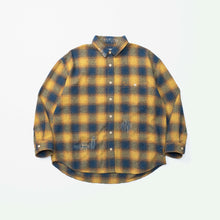 画像をギャラリービューアに読み込む, JAZZ-NEP DISTRESSED FLANNEL BD SHIRT
